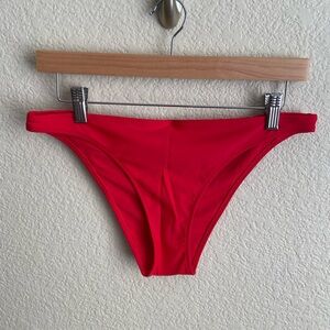 Aerie Cheeky Bikini Bottom Red NWT Women’s Swimwear